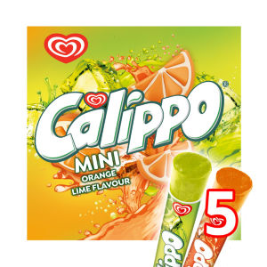 Wall's Calippo Mini Orange & Lemon-Lime Ice Lollies 5x80ml