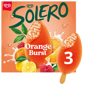 Solero Orange Burst Ice Cream Lollies 3 x 90ml