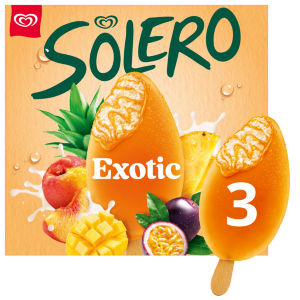 Wall's Solero Exotic Ice Cream Sticks 3x90ml