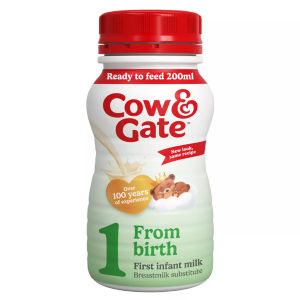 Cow & Gate 1 First Infant Baby Milk Formula Liquid Ready to Feed from Birth 200ml