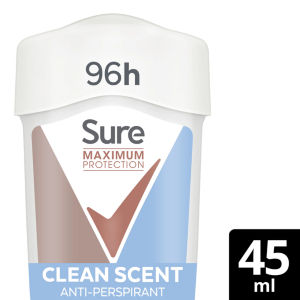 Sure Women Clean Scent 96h Maximum Protection Antiperspirant Deodorant Cream 45ml