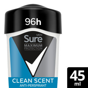 Sure Men Maximum Protection Anti-Perspirant Cream Clean Scent 45 ml