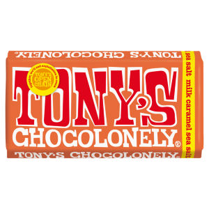 Tony's Chocolonely Milk Chocolate Caramel & Sea Salt, 180g