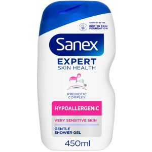 Sanex Expert Skin Health+ Hypoallergenic Shower Gel Body Wash 