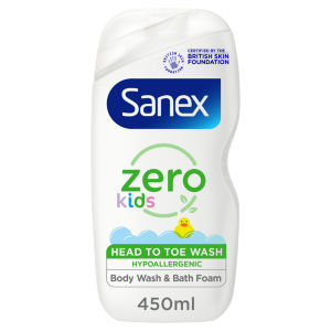 Sanex Zero % Kids Head To Toe Body Wash 450Ml