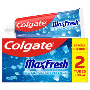 Colgate Max Fresh Toothpaste with Cooling Crystals 2 x 75ml