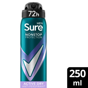 Sure Men Active Dry 72h Nonstop Protection Antiperspirant Deodorant 250ml