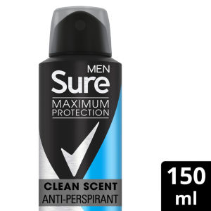 Sure Men Maximum Protection Anti-Perspirant Aerosol Clean Scent 150 ml