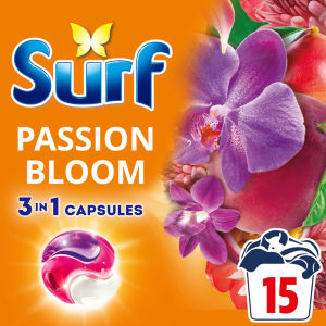 3 in 1 Laundry Washing Detergent Capsules Passion Bloom 15 washes