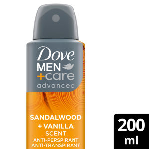 Dove Men+ Care Advanced 72H Sandalwood & Vanilla Scent Anti-perspirant 200ml