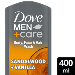 3-in-1 Hair, Face and Body Wash Sandalwood + Vanilla 400 ml