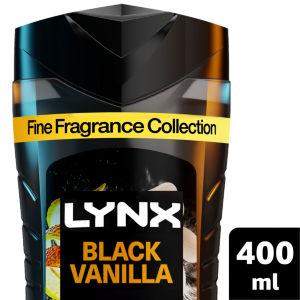 Lynx Fine Fragrance Black Vanilla Body Wash 400ml