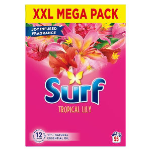 Surf 95 Washes Tropical Lily Washing Powder 4.75kg