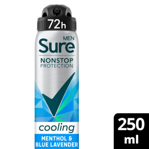 Sure Men Nonstop Protection Menthol & Blue Lavender scent 72h  Antiperspirant Deodorant 250ml