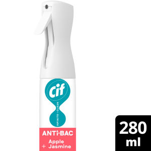 Cif 280ml Infinite Clean Apple & Jasmine Antibacterial Cleaner Spray