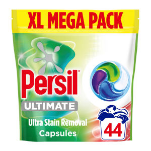 Persil Ultimate Bio Ultra Stain Removal Laundry Washing Detergent Capsules XL Mega Pack 44 Washes 598g