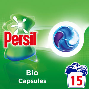 Persil Bio 4 in 1 Laundry Washing Detergent Capsules 15 Washes 204g