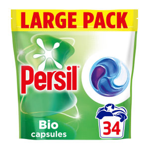 Persil Bio 4 in 1 Laundry Washing Detergent Capsules Large Pack 34 Washes 462g