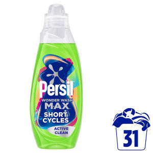 Persil Wonder Wash Max 31 Washes Active Clean Bio Liquid Detergent 837ml