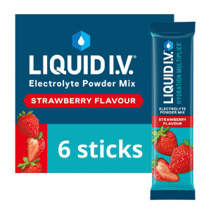 Liquid I.V. Hydration Multiplier Electrolyte Powder Mix Strawberry 6x16g