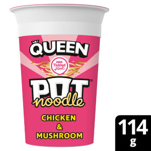 Asda Tickled Pink Queen Pot Noodle Chicken & Mushroom Limited Edition 114 g