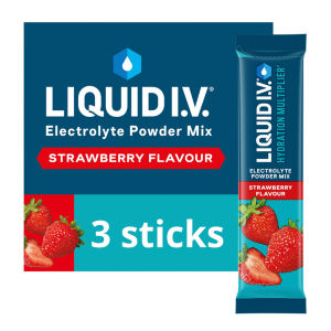 Hydration Multiplier* Strawberry Electrolyte Powder Mix Food Supplement 3 sachets