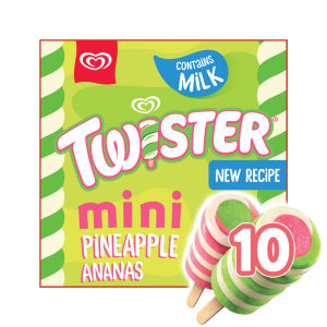 Wall's Twister Mini Pineapple Ice Cream Lollies 10 x 50ml
