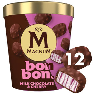 Bonbon Cherry & Milk Chocolate Ice Cream Frozen Snack 204ml 12MP