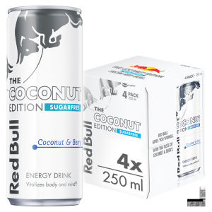 Coconut Edition Sugarfree Coconut & Berry Energy Drink 250ml 4 pack