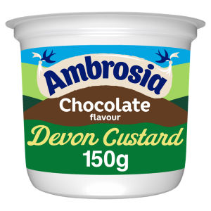 Ambrosia Chocolate Custard Dessert Snack Pot