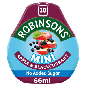 Robinsons Mini Apple & Blackcurrant On-The-Go Squash 66ml