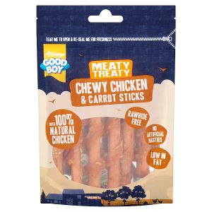 Meaty Treaty Chewy Chicken with Rice Sticks 70g