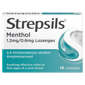Strepsils Extra Triple Action Blackcurrant Lozenges x 16 for Sore Throat
