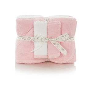 Pink Towels and Flannel Set