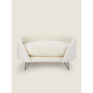 Cream Teddy Pet Sofa Bed