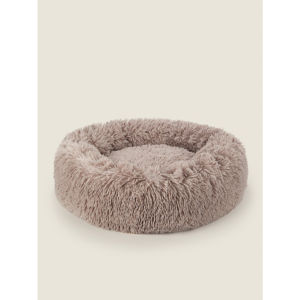 Natural Medium Donut Sherpa Pet Bed