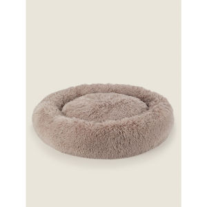 Natural Large Donut Sherpa Pet Bed