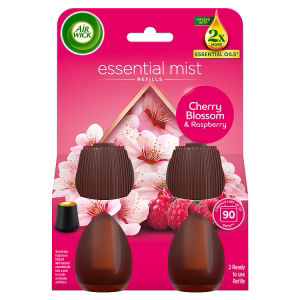 Cherry Blossom & Raspberry Mist Twin Refill 20ml. Lasts up to 45 days/refill. Air Freshener