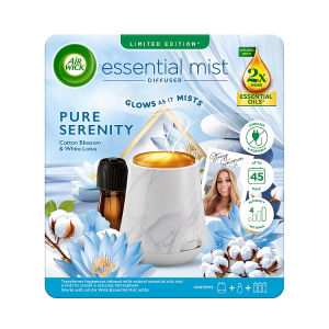 Air Wick Essential Mist Diffuser Cotton Blossom & White Lotus Pure Serenity Kit 20ml