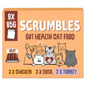 Wet Cat Food in Jelly Poultry Selection Pouches 8x85g