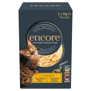 Encore Senior Wet Cat Food Multipack Fish Selection Pouches in Jelly