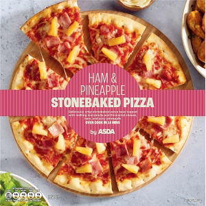Ham & Pineapple Stonebaked Pizza 335g