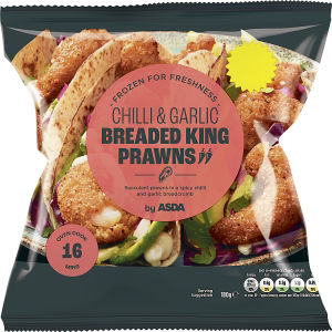 Chilli & Garlic Breaded King Prawns 180g