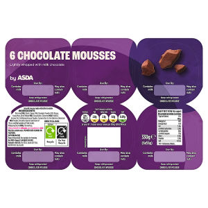 Chocolate Mousses 6 x 55g (330g)