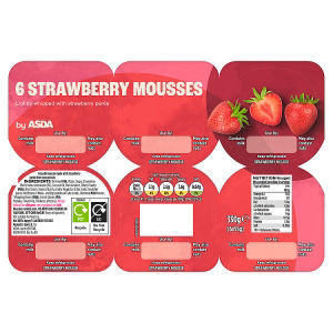 Strawberry Mousses 6 x 60g (360g)