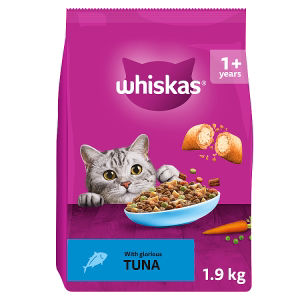 Whiskas 1+ Adult Complete Dry Duo Cat Food Meaty Combo 1.9kg