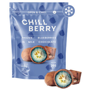 Frozen Blueberries in Milk Chocolate 220g