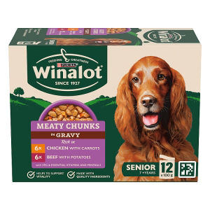 Winalot Meaty Chunks Senior Mixed in Gravy Wet Dog Food 12x100g