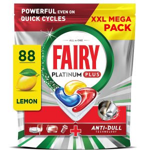 Fairy 88 Platinum Plus Lemon Dishwasher Tablets