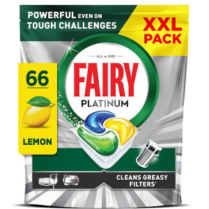 Fairy Platinum All In One Dishwasher Lemon XXL pack 66 Capsules 983g